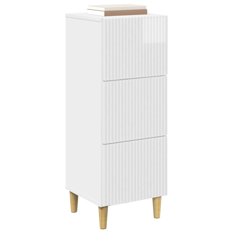Standard Accent Chest, 90cm H x 33cm W x 34.5cm D, High Gloss White