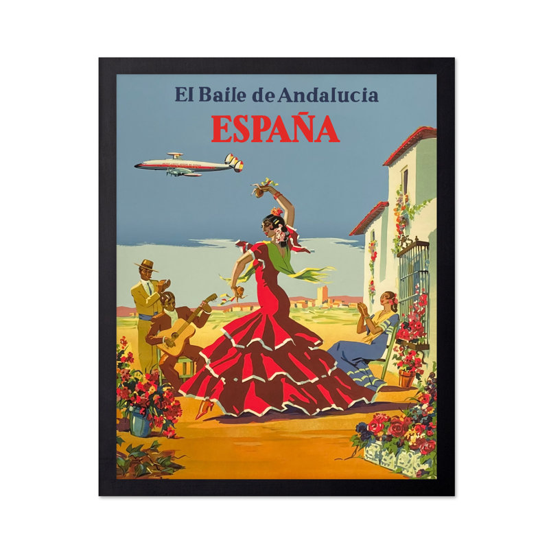 El Baile De Andalucia Espana, Sans cadre, Affiche, H 11 po x l 14 po