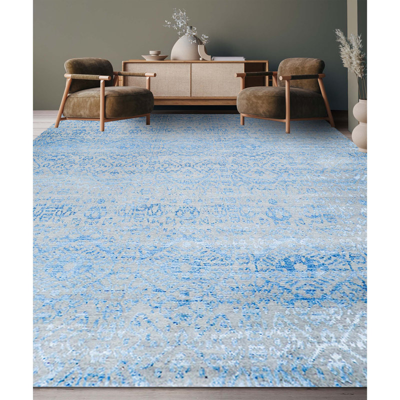 Ikat Area Rug, Rectangle 9' x 12'