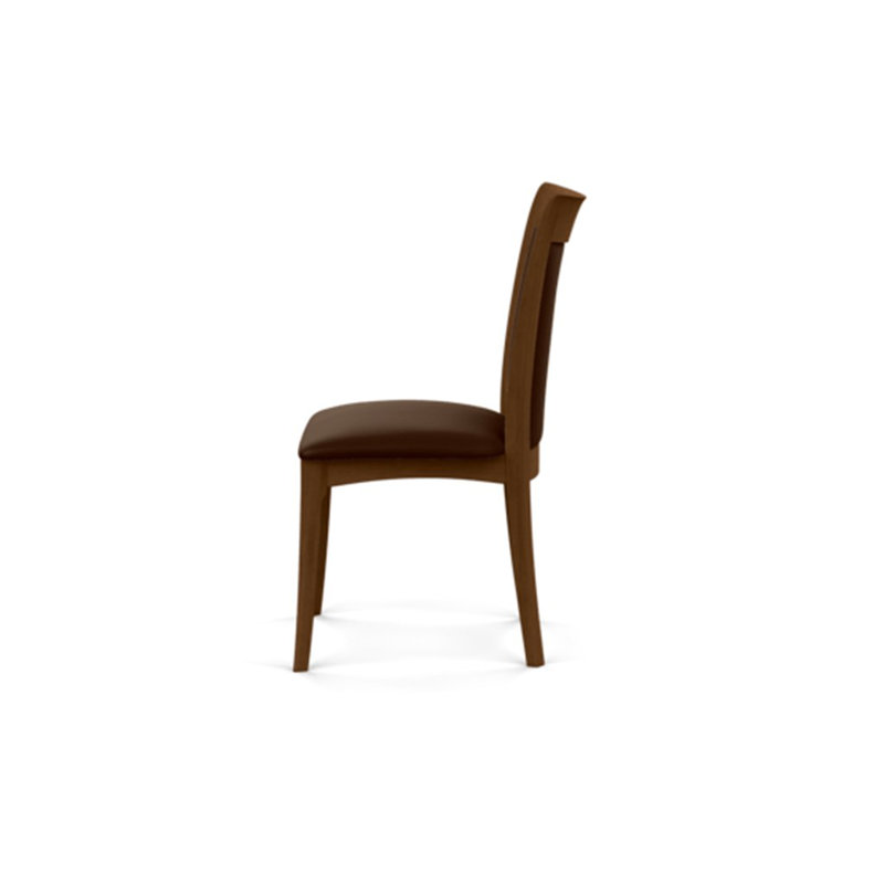 Morgan Leather Dining Chair, Saddle Cherry, Coffee