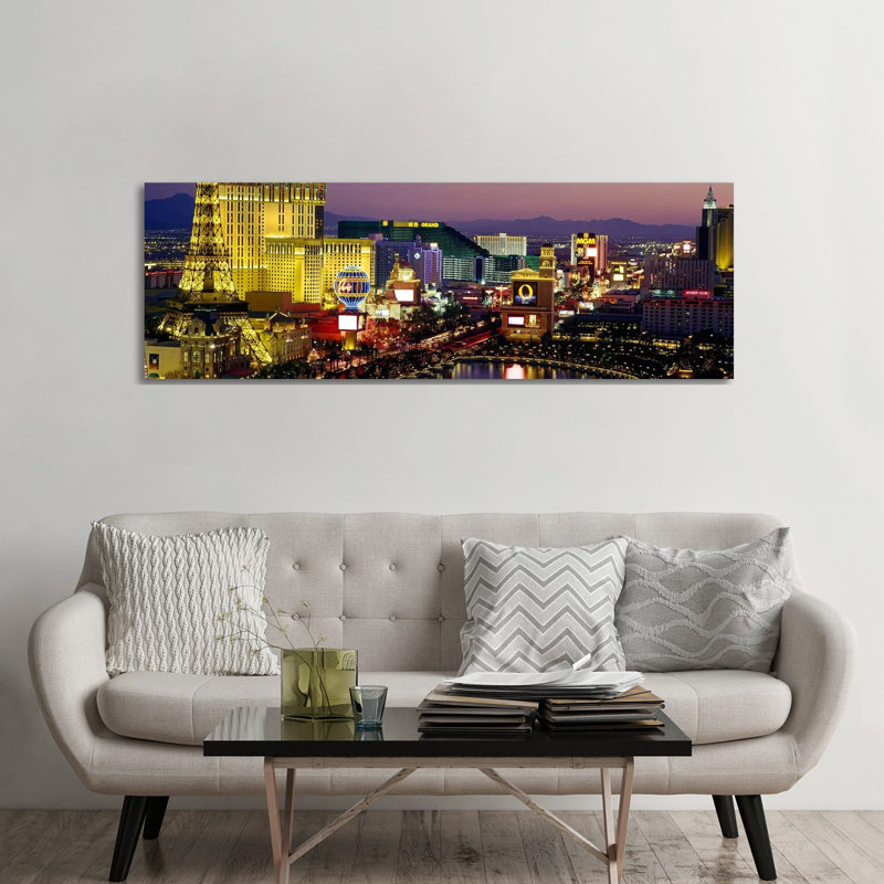 Las Vegas, Nevada, USA - Wrapped Canvas Panoramic Print, 182.88 cm H x 60.96 cm W