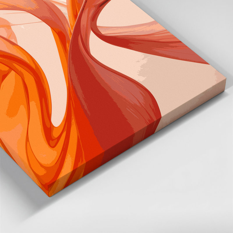 «Gradient Abstract 1», art mural sur toile beige, 11" H x 14" W