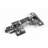 110 Degree Soft Close Half Overlay Frameless Concealed Hinge