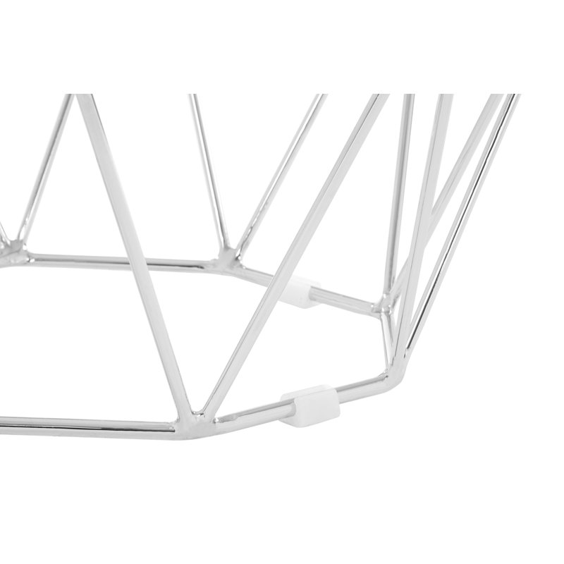 Aguilera Glass Top Frame End Table