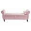 Banc de rangement en velours Bentlee -1426411804
