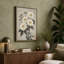 White Chrysanthemums Japandi - Wrapped Canvas-408803089-408803110