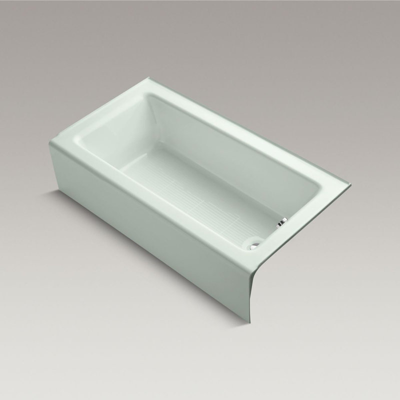 Bellwether 60" x 32" Soaking Bathtub, Tea Green, Right