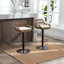 Ensemble de 2 tabourets de bar pivotants modernes COOLMORE avec repose-pieds réglables avec repose-pieds pour la cuisine et la salle à manger-1427806606