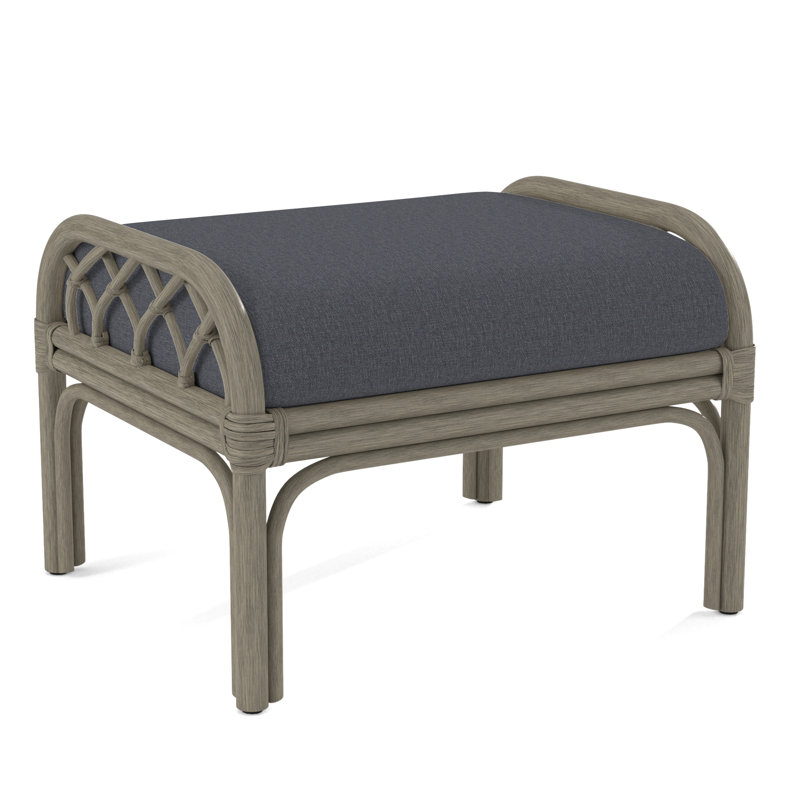 Repose-pieds rectangulaire Edgewater, Pierre de foyer, Brown Geometric, 0456-33
