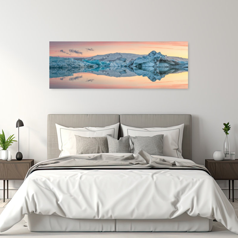 Iceberg Lagoon Sunset, H 20 po x l 60 po