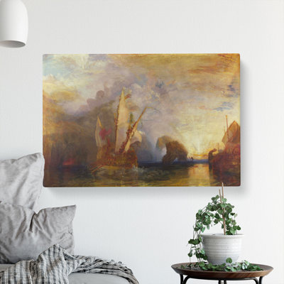 Ulysses Deriding Polyphemus by Joseph Mallord William Turner - Wrapped Canvas Painting