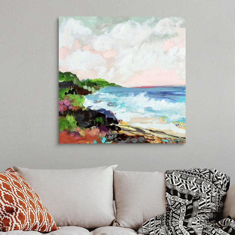 Surfscape VII par Karen Fields - reproduction d'art, Toile tendue, H 36 po x l 36 po x P 1,25 po