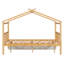 Lit double en bois pleine grandeur avec tiroirs, conception imaginative, pieds robustes, lit naturel confortable, deux tiroirs pour l'organisation et stable-129957379-129957382
