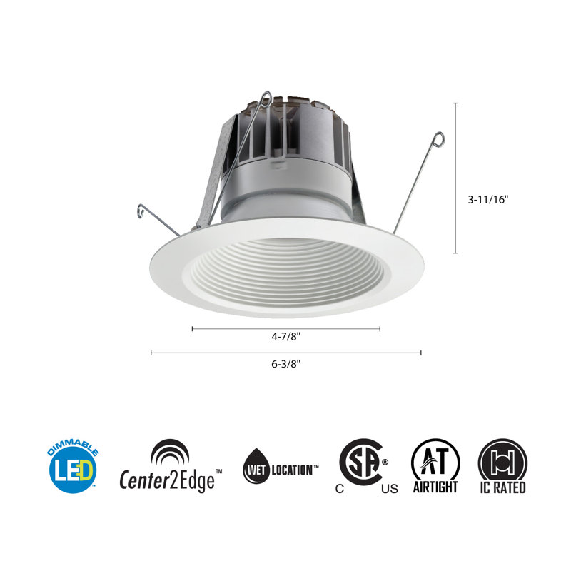 P-Series 5 in. Air-Tight IC Rated LED Retrofit Standard Recessed Lighting Kit