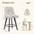 North Fork Swivel Upholstered Counter Stool with Solid Wood Frame-1488497430