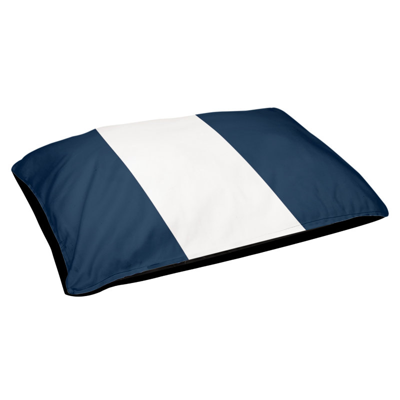 Lit à chat à rayures de football cincinnati, L 40 po x l 30 po, Bleu / blanc