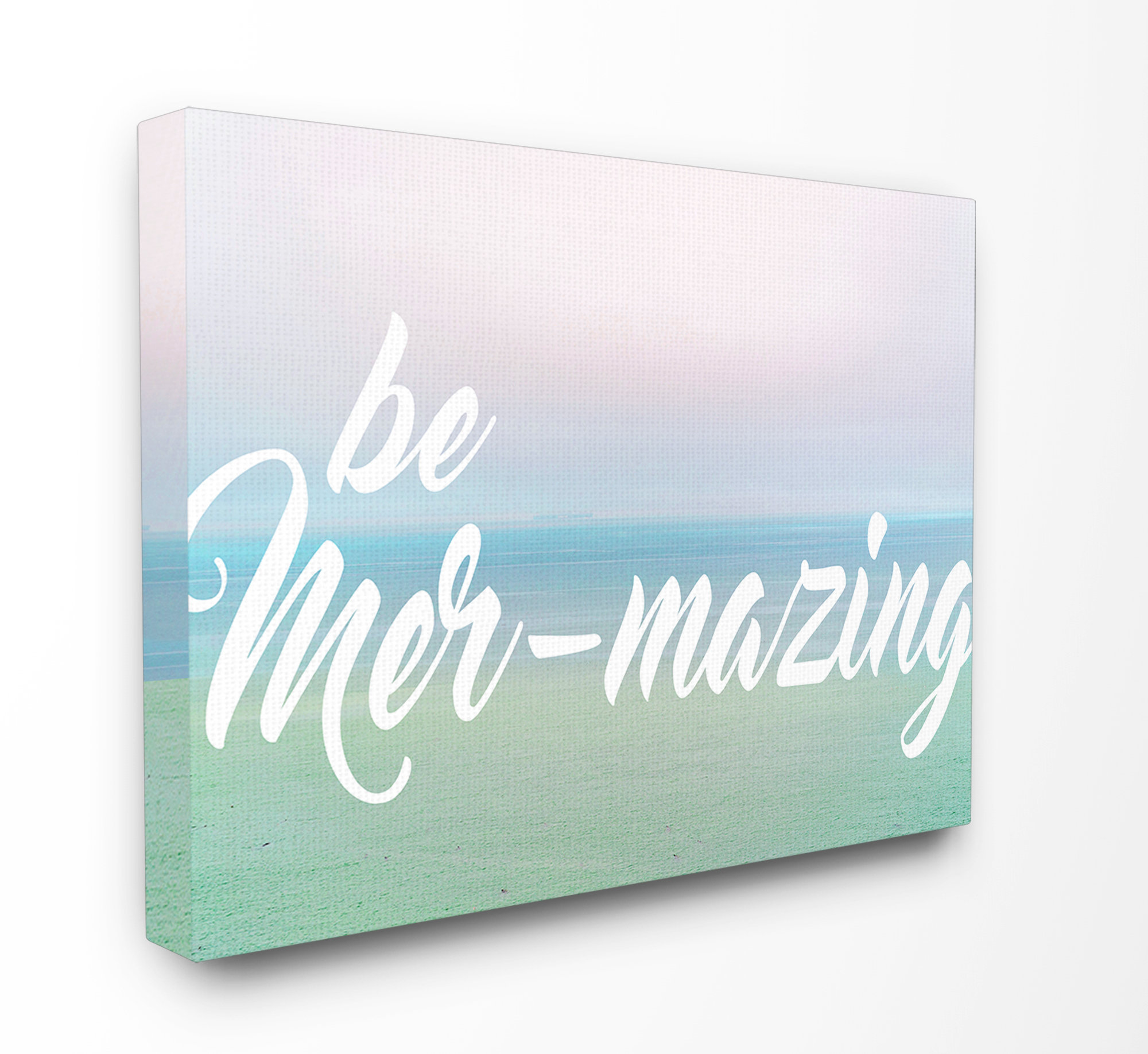 Stupell Industries Be Mer-Mazing Tropical Sunset Graphic Art Print ...