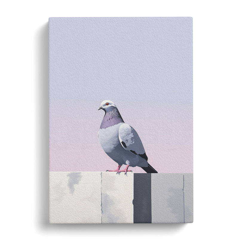 Pigeon Minimalism No.2 - Single Picture Frame Print, 60cm H x 40cm W x 3cm D