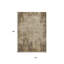 Tapis d'extérieur lavable abstrait brun et beige 10 pi x 14 pi
