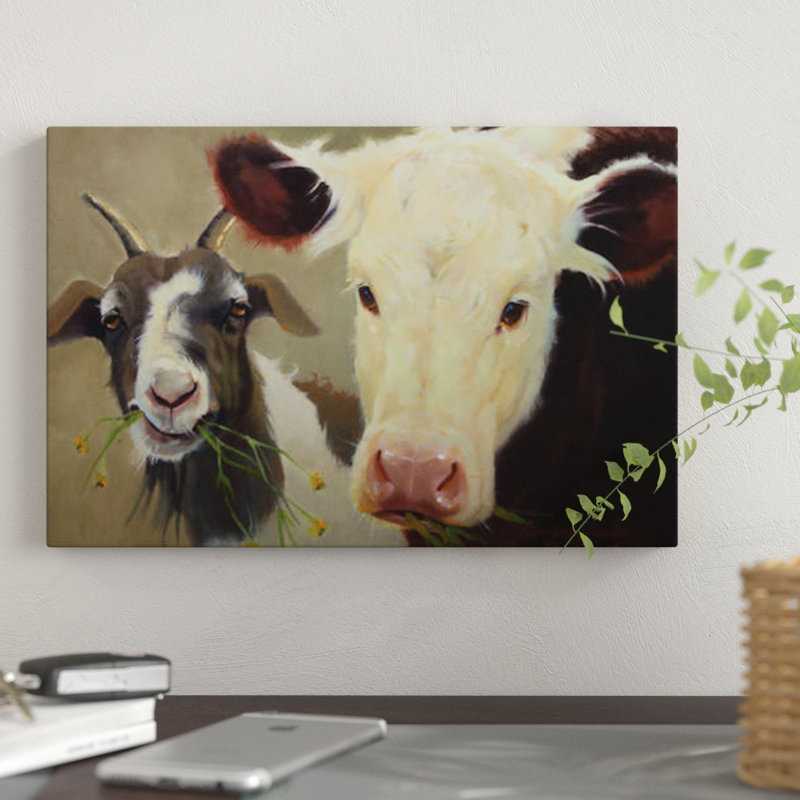 «Farm Pals I», impression sur toile, H 18 po x l 26 po x P 1,5 po, Toile tendue
