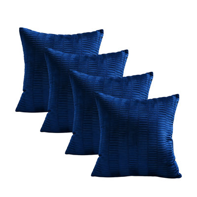 Velvet Pleated Throw Pillow Cover