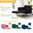 Siemon Velvet Accent Chair with Ottoman-960147852