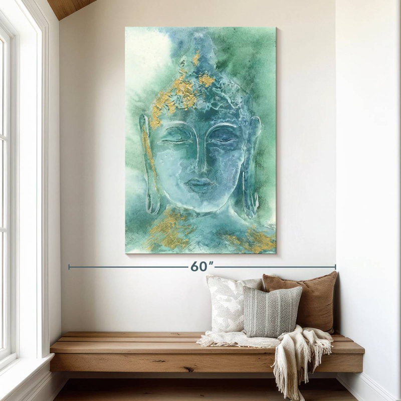 Bouddha doré Leisha I, H 51 po x l 34 po