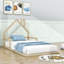 Lit simple en bois avec support à lattes Vimbai-815976039