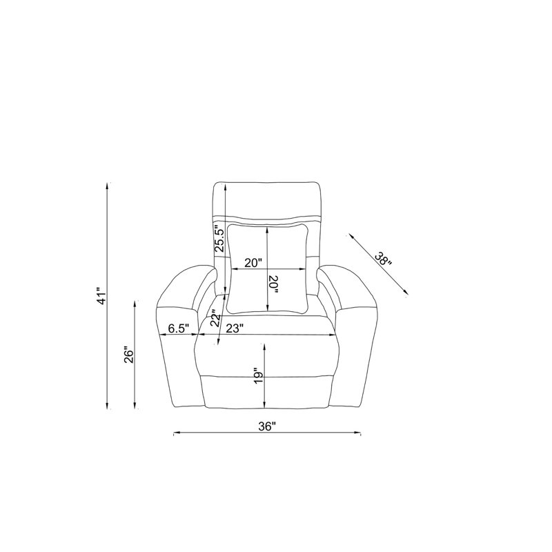 Upholstered Power Recliner