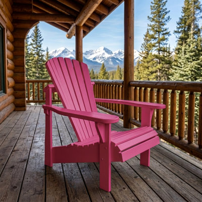 Weathercraft Classic Adirondack Chair, Solid Wood Pressure-Treated Pine with Curved Comfort Back and Contoured Seat, 15 Sherwin-Williams Finish Options, Made in USA