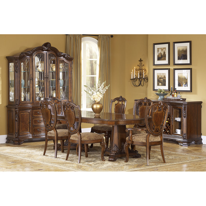 Beige Linen Upholstered Wood Traditional Side Chair