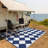 Diamond Outdoor Mats Plastic Straw Rug Outdoor Leisure Waterproof Carpet Garden Terrace Balcony Picnic Mat for Porch RV Deck Camping Backyard-651377626