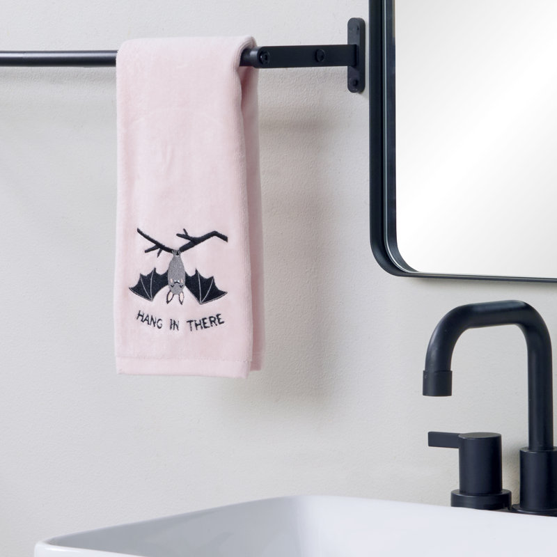 HANG IN THERE BAT EMB HAND-PINK