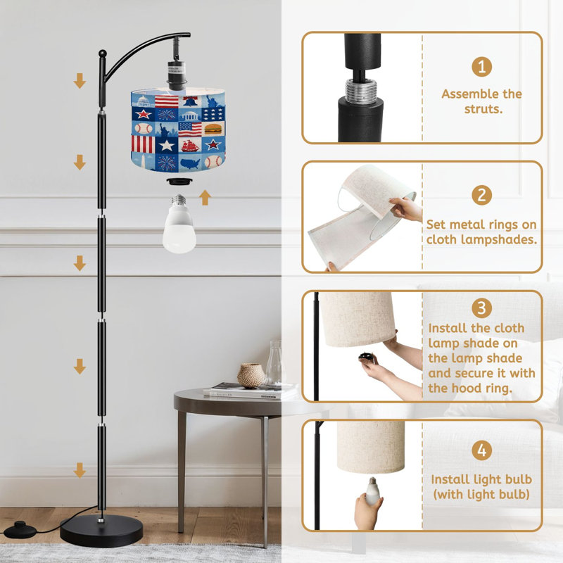  Lampe sur pied Arc American