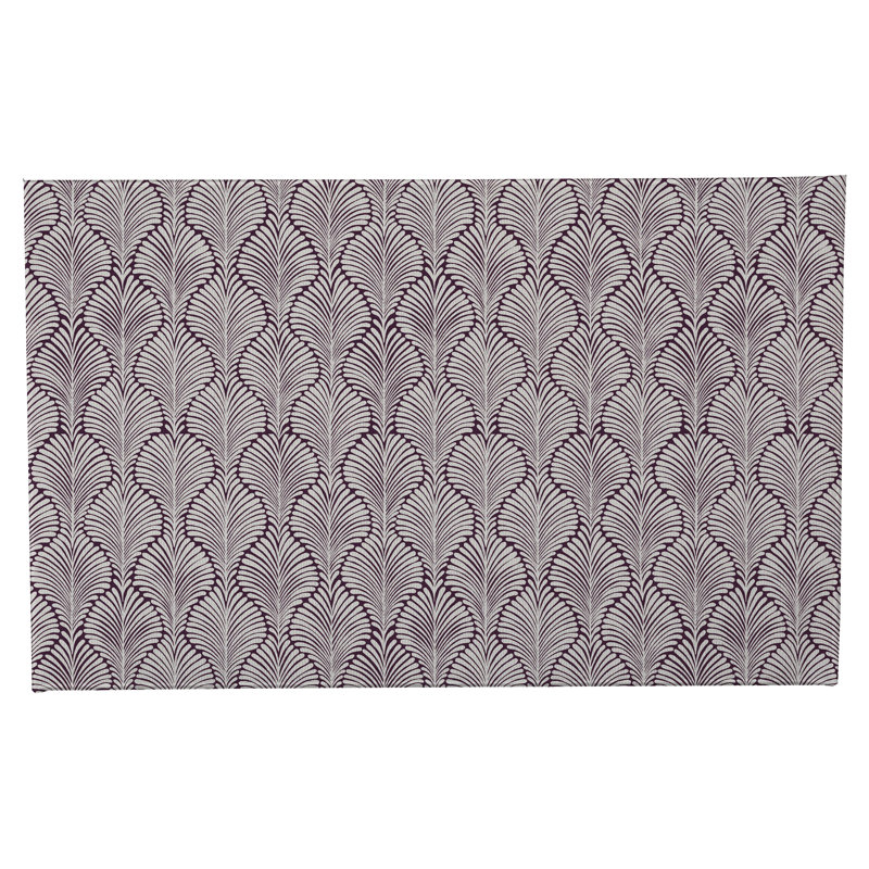 Tapis de toilette rectangulaire absorbant et antidérapant Élégant Palms, 24" W x 17" L, Dusty Rose