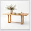 Table de salle à manger extensible en bois massif avec rallonge amovible et coins arrondis pour des espaces polyvalents de convivialité à la maison