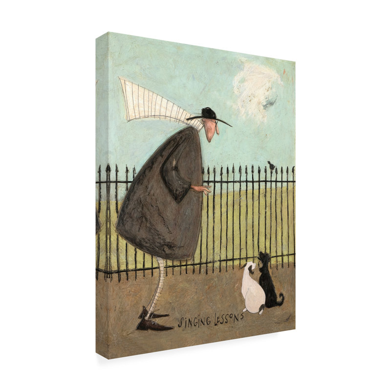 Art mural sur toile tendue - Sam Toft «Singing Lessons», art mural pour le salon, la chambre à coucher ou le bureau - 14 x 19