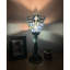 Mini-lampe de table Simoniff Tiffany Torch avec libellule en verre coloré bleu 6 po x P 6 po x H 15 po-243983806