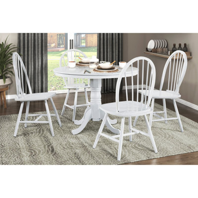 4 - Person Counter Height Rubberwood Dining Set
