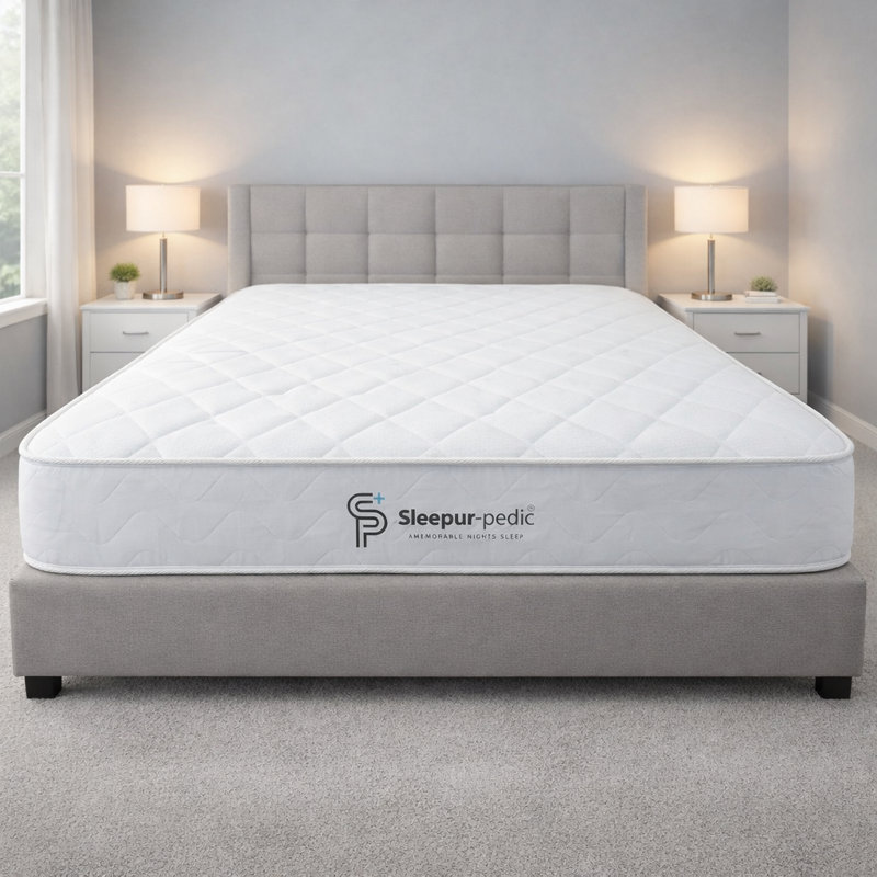 Single Memory Foam and Open Coil Spring Mattress, 18cm Deep Budget Mattress, Hypoallergenic, Soft-Med Firm Mattress(90 X 190CM), Ideal for Bunk Bed and Kids Bedroom