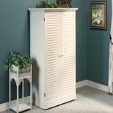 Deniece 35.12'' Wide 6 - Shelf Storage Cabinet