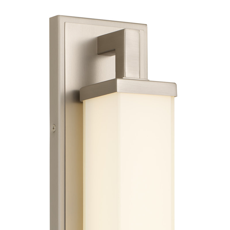 Barre d'éclairage intégrée pour meuble-lavabo à DEL, H 4,5 po x l 22 po x P 4 po, Nickel brossé