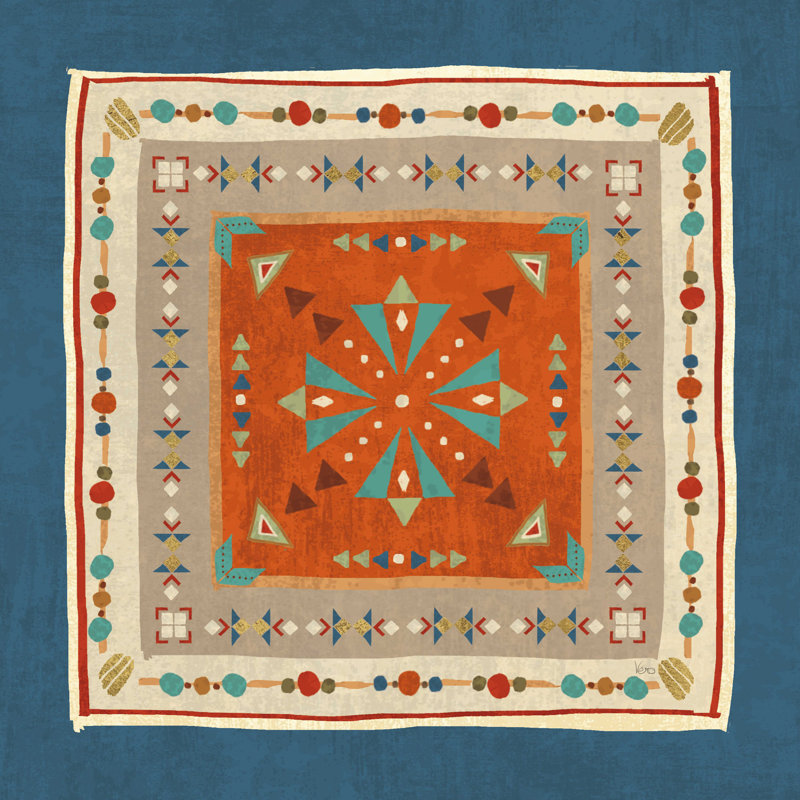 " Southwest At Heart Tile V " by Veronique Charron, 12" H x 12" W
