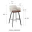 Tabouret de bar et de comptoir Ivonne-312235764-312235762