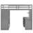 Full Loft Bed with Storage Drawers, Desk & Wardrobe - Space-Saving, Multi-Functional Design-White-2005243633-2005243598
