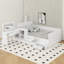 Lit plateforme double avec tiroirs et table-1340101844