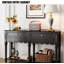 Console rétro en bouleau festonné-293352290