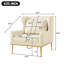 Fauteuil d'appoint en velours-1780308376