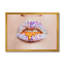 Lèvres brillantes couvertes de strass et de taches - Photographie sur toile-59844051-59844052