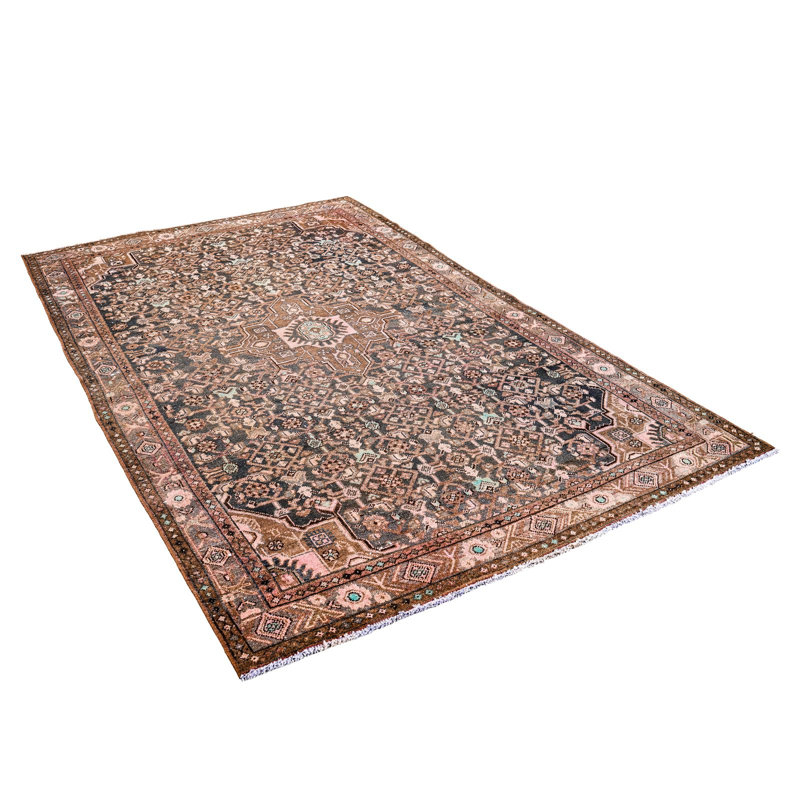Tapis turc anusolien brun Oushak 4 x 7